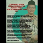 Statement Speech Fredy Ardlian Syah. (foto: ist).