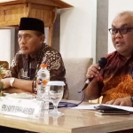 Wali Kota Madiun Sugeng Rismiyanto didampingi Kepala Perwakilan Bank Indonesia Kediri, Djoko Raharto.