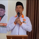 Ketua DPD PKS Kabupaten Kediri, Marenda Darwis saat memberi sambutan di acara Rakerda PKS Kabupaten Kediri. (foto: ist.)