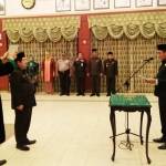 Pelantikan Sekkota Malang yang baru, Idur Achmad oleh Wali Kota Malang, HM Anton.