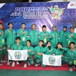 Atlet cabang olahraga kick boxing dari Bangkalan peraih medali di Porprov Jatim 2023.