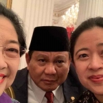 Prabowo Subianto, bersama Megawati dan Puan Maharani saat bertemu di suatu acara. Foto: Instagram Puan Maharani