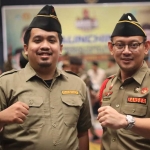 Ali Mannagalli (kiri) bersama Gus Syafiq Kasatkornas. (Ist)