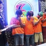 4 pengedar sabu yang ditangkap dalam satu hari. Foto:rusmiyanto