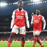 Eddie Nketiah sumbang dua gol kemenangan Arsenal atas MU pada pekan ke-21 Liga Inggris 2022-2023