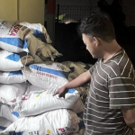 Barang bukti puluhan sak pupuk bersubsidi yang diamankan polisi