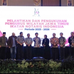 Pelantikan dan pengukuhan pengurus dan rapat kerja wilayah Pengurus Wilayah Jatim Ikatan Notaris Indonesia.