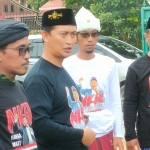 Pendukung KH Marzuki Mustamar yang berasal dari lintas daerah semakin solid menjelang Pemilihan Ketua Umum PBNU pada Muktamar 34 NU di Lampung. foto: DIDI ROSADI/ BANGSAONLINE