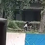 Tangkapan layar rekaman kamera pasangan sejoli mesum di kawasan Universitas Jember.
