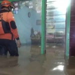 Kondisi banjir di Desa Kademangan, Kecamatan Mojoagung, Jombang.