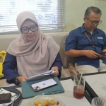 Kepala BPJS Kesehatan Cabang Madiun Wahyu Dyah Puspitasari menjelaskan capaian selama semester I.