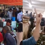 Tangkap layar video viral saat Paslon 02 berkunjung ke Pasar Srimangunan tapi justru disambut dukungan para pedagang untuk rivalnya