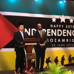 Menteri ATR/BPN saat menghadiri peringatan 50 tahun kemerdekaan Republik Mozambik yang digelar di Jakarta.