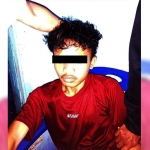 Petugas dari Polsek Waru, Sidoarjo, saat menangkap pemuda dari Sidotopo, Surabaya, karena mencuri motor.