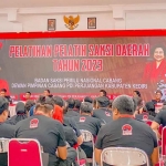 Suasana pelatihan pelatih saksi di Kantor DPC PDIP Kabupaten Kediri. Foto: Ist.