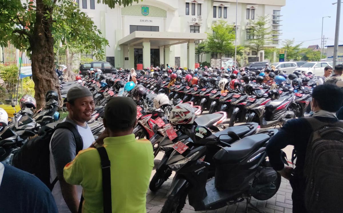 Ratusan Motor Operasional Dinas Pendidikan Kabupaten Pasuruan Dicek Fisik