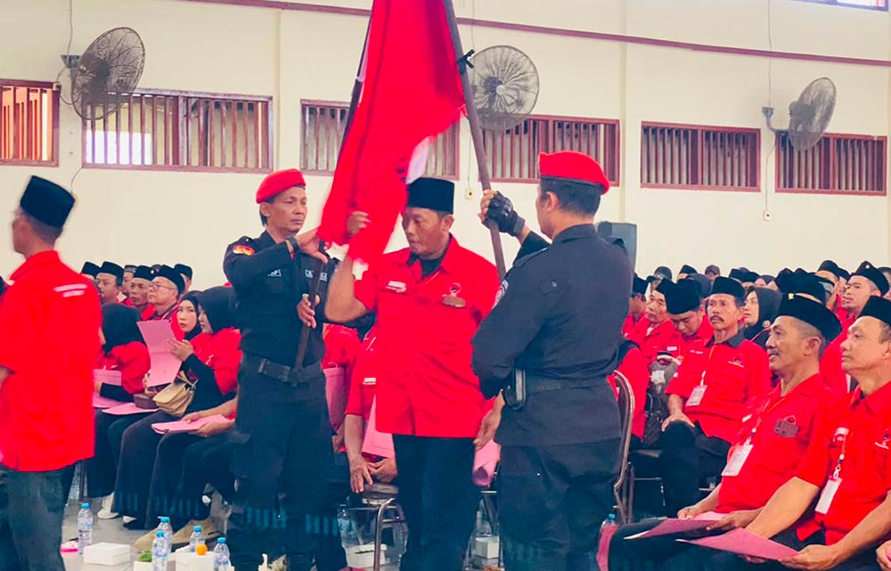 Prosesi pelantikan PAC PDIP di Kabupaten Tuban yang dilaksanakan secara serempak.