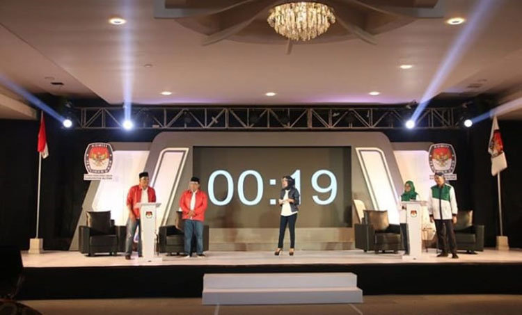 Debat Publik Pilbup Blitar 2020. (foto: ist)
