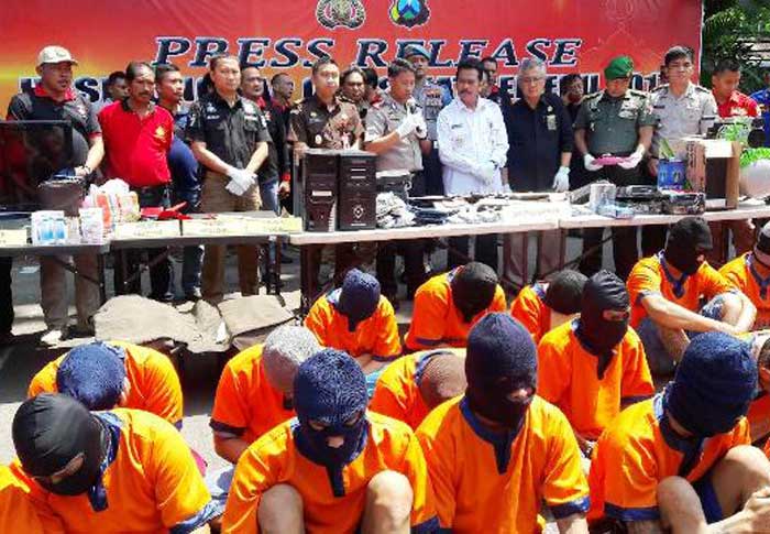12 Hari, Polres Gresik Berhasil Ungkap 55 Kasus Kriminalitas
