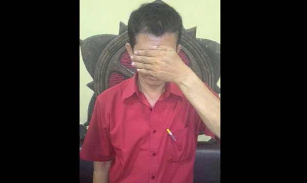 Tersangka penyiram air keras hingga korban tewas. foto: ekoyono