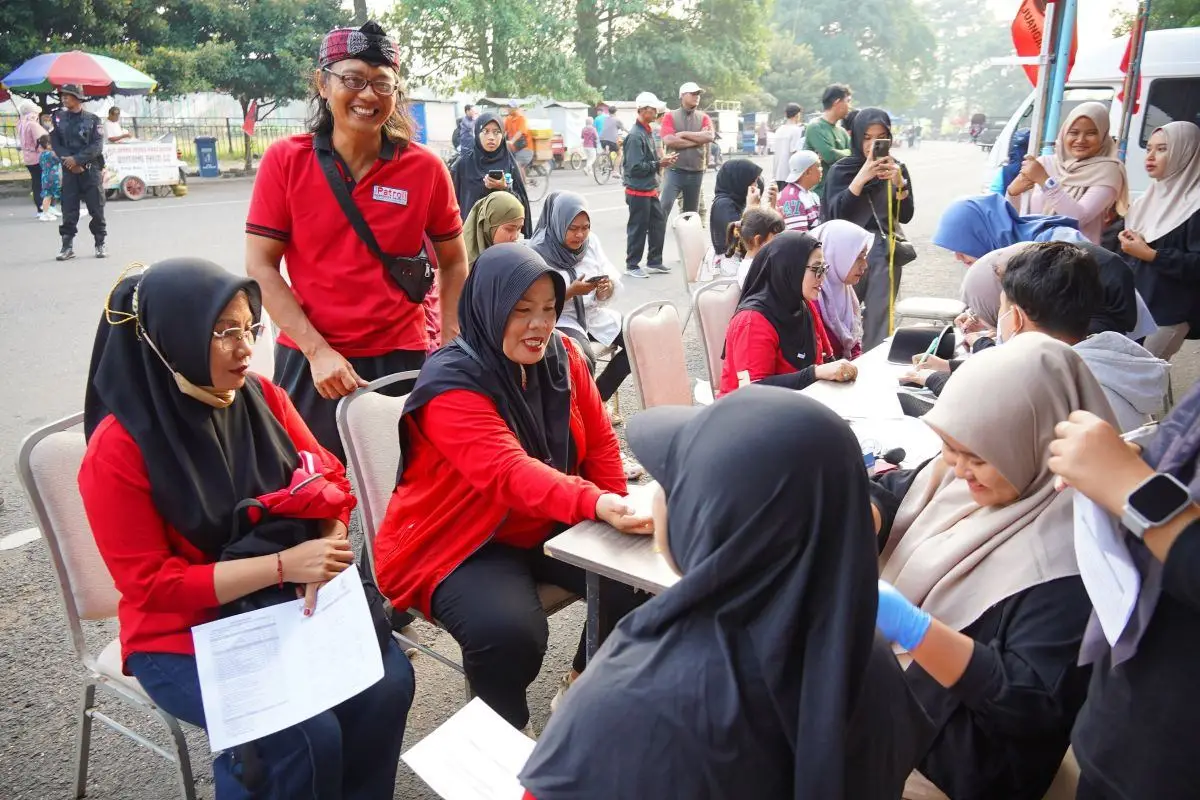 PDIP Kabupaten Kediri Gelar Baksos di CFD SLG, Ratusan Warga Manfaatkan Layanan Gratis