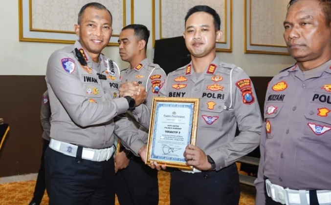 Satlantas Polres Sumenep Raih Penghargaan dari Polda Jatim