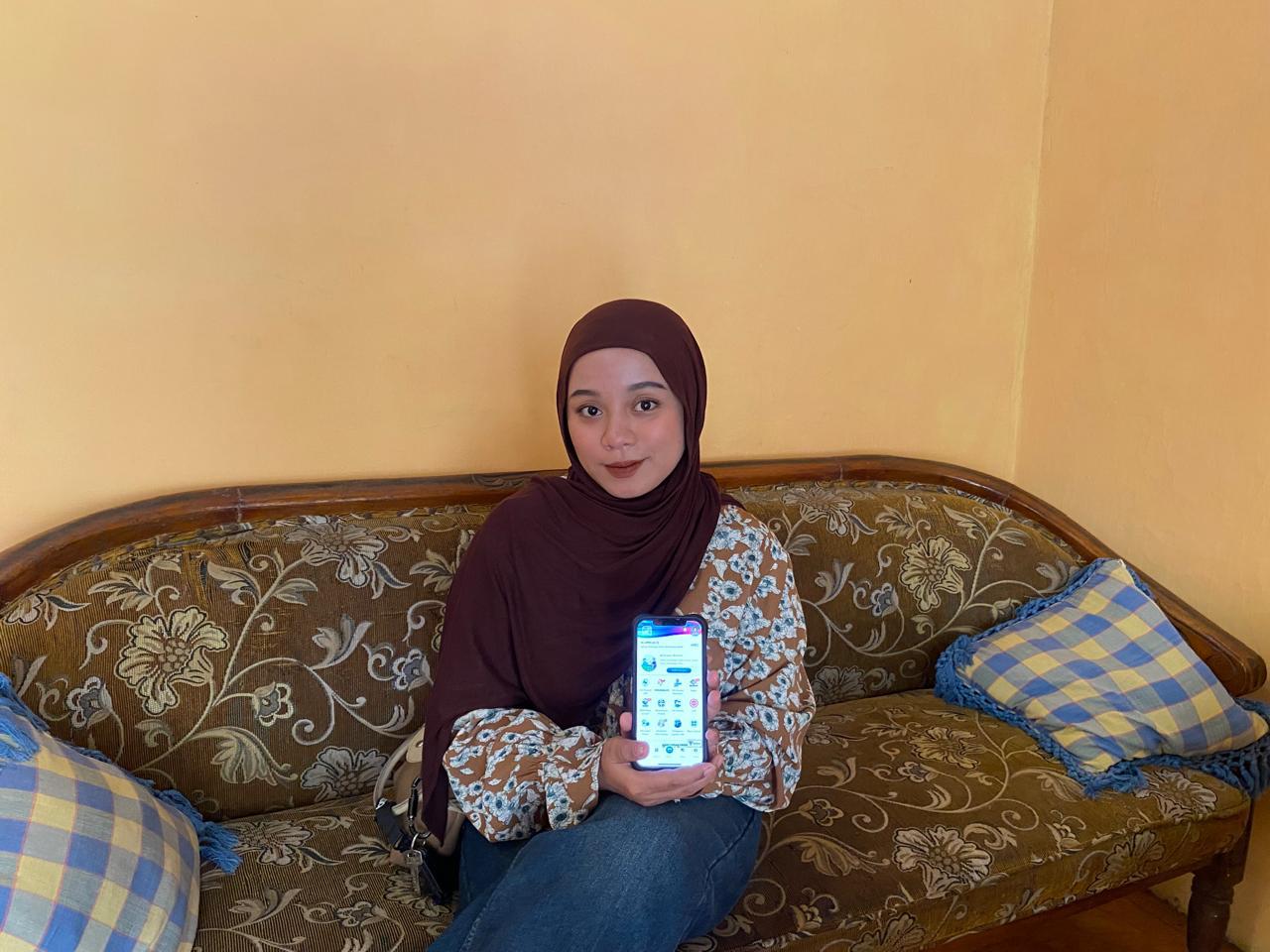 April, salah satu peserta JKN dengan segmen Penerima Bantuan Iuran (PBI) Jaminan Kesehatan. (Ist).
