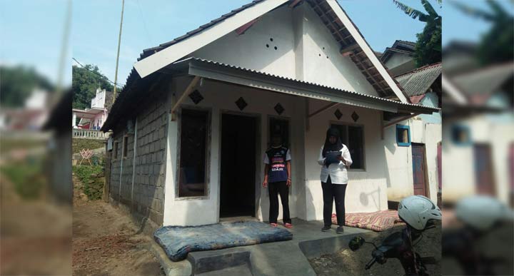 Salah satu RTLH yang menerima program bedah rumah Pemkab Pasuruan.