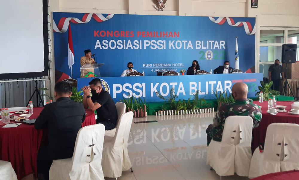 Suasana Kongres Pemilihan Asosiasi PSSI Kota Blitar.