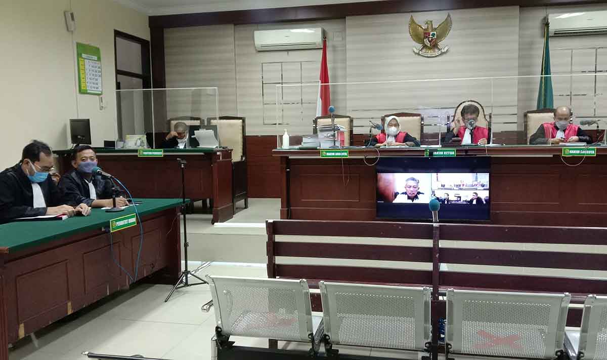 Pembacaan putusan mantan Kepala Desa Pecuk, Eko Nukaji Hariyadi, yang dinyatakan bersalah.
