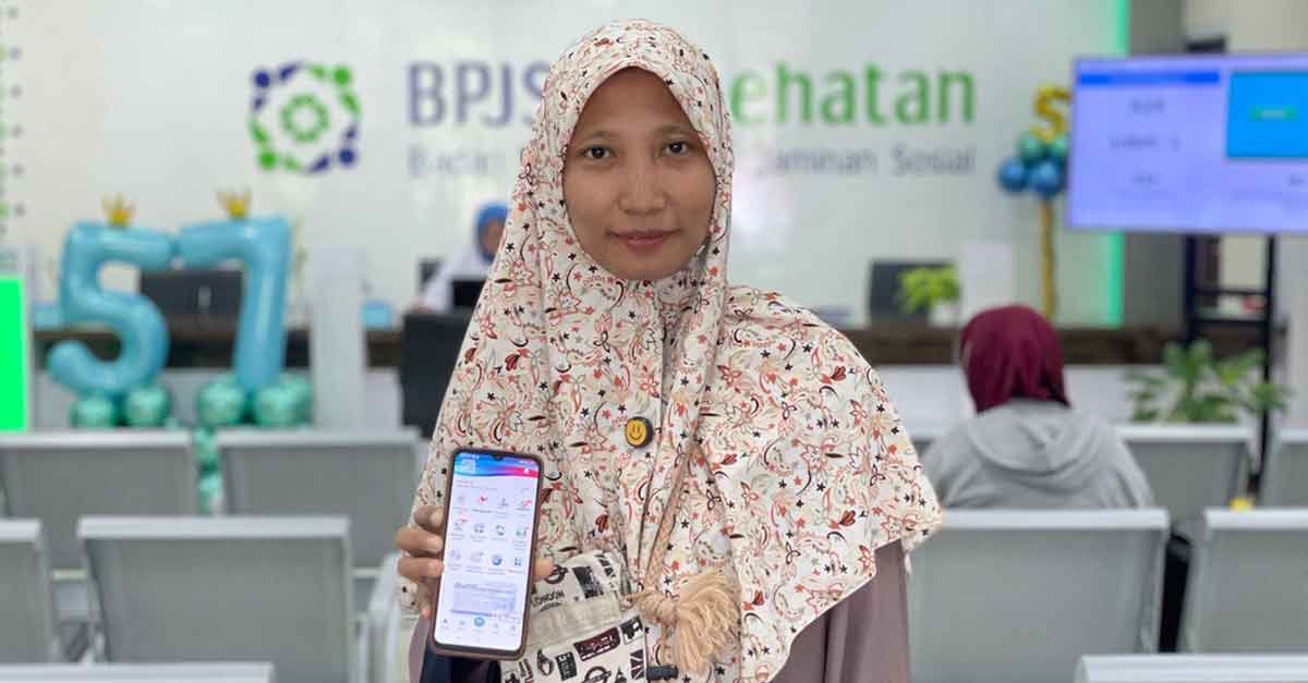 Salah satu peserta JKN atau Jaminan Kesheatan Nasional dari Gresik, Ria Rizka Aprilia Putri.