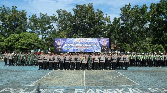 Apel gelar pasukan Operasi Keselamatan Semeru 2026 Polres Bangkalan