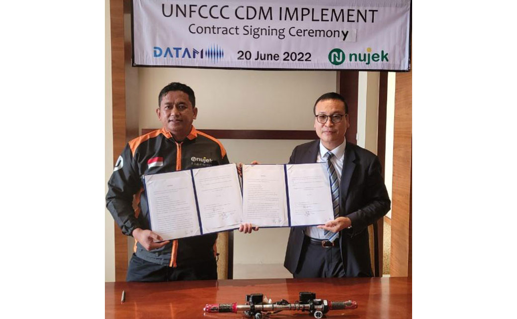 DATAM dan NUJEK kerja sama dalam proyek konversi bahan bakar kendaraan listrik. Foto: Ist.
