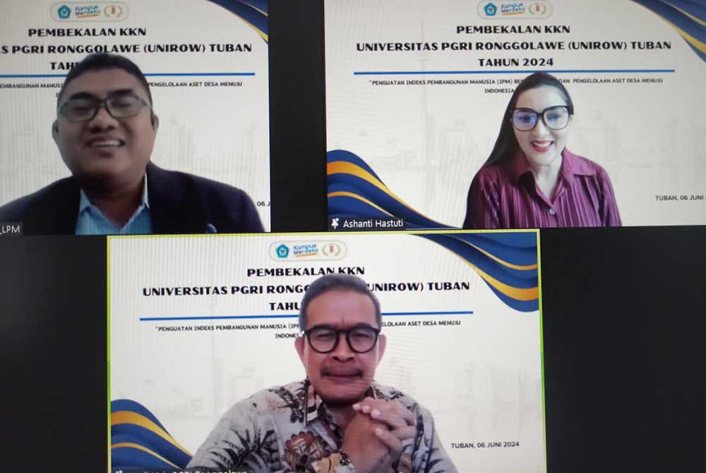 Pembekalan persiapan KKN Unirow Tuban menghadirkan artis Ashanti dan pejabat Kejati Jambi.