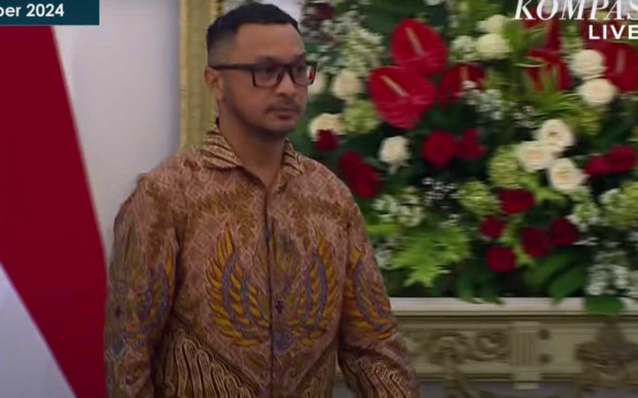 Giring Ganesha, Wamen Kebudayaan. Foto: Tangkapan layar live streaming Kompas.com.
