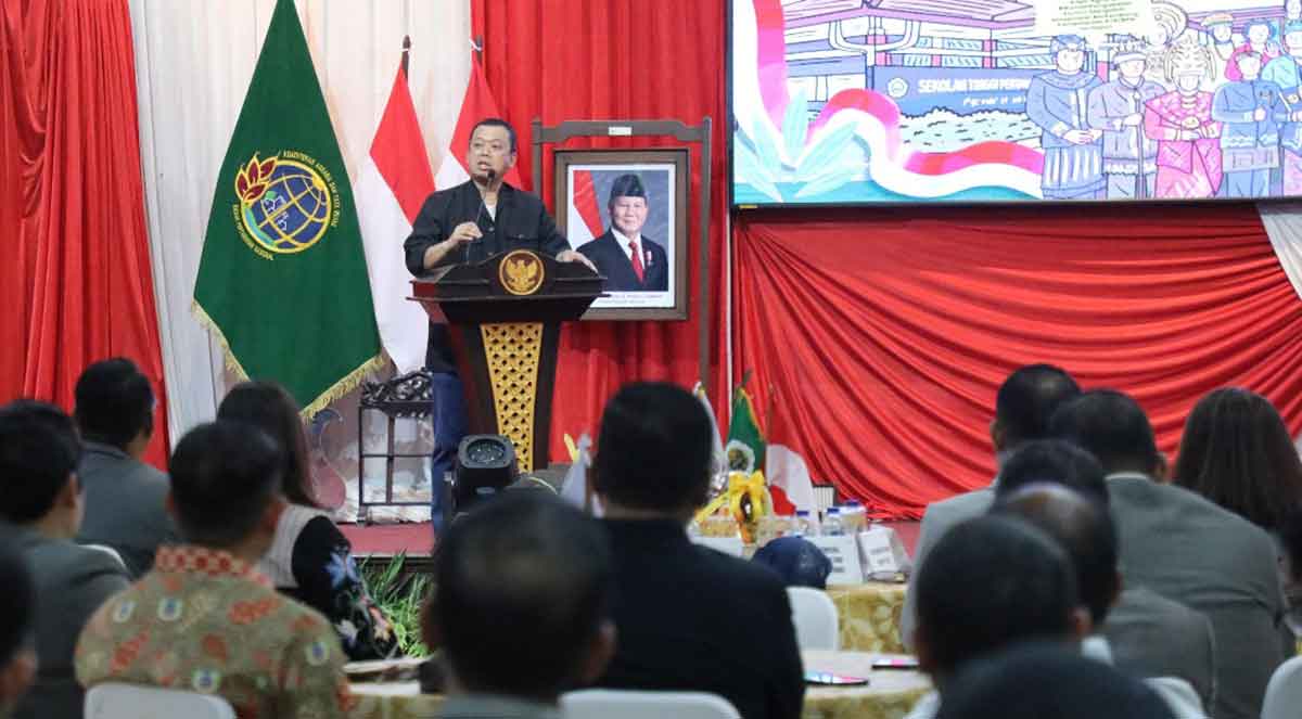 Menteri ATR/BPN saat memberu sambutan.