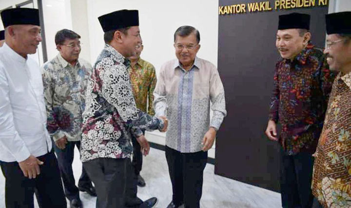 Pengurus terpilih PW DMI Jatim masa bakti 2019-2024 saat audiensi ke kantor Wapres Jusuf Kalla di Jakarta, 30 Agustus lalu. foto: ist