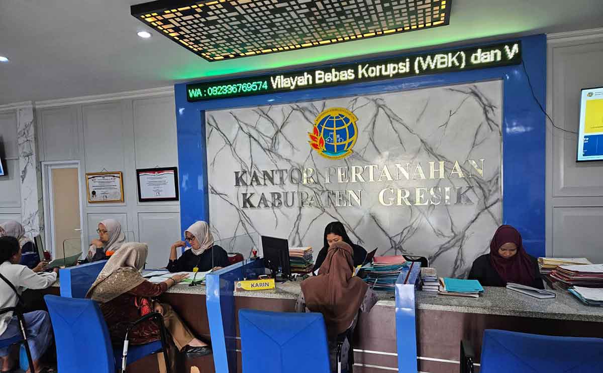 Tuntaskan Ribuan Layanan Pertanahan, Kantah Gresik Torehkan Nilai Kinerja 99,90 Persen