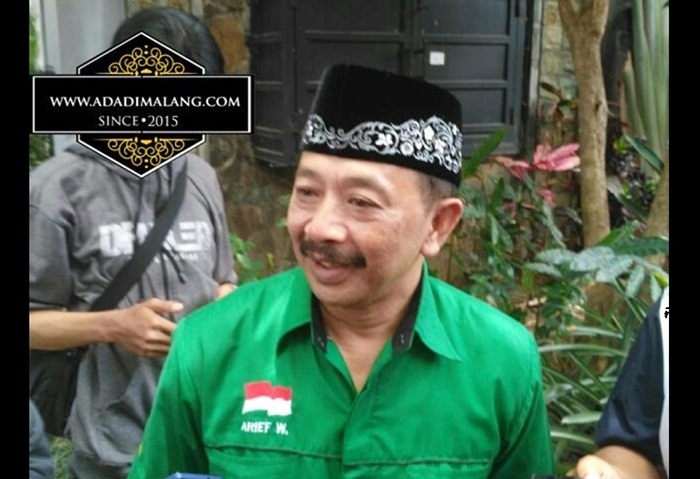 Arif Wahyudi, ketua LPP DPC PKB Kota Malang, dalam satu acara. Foto : istimewa