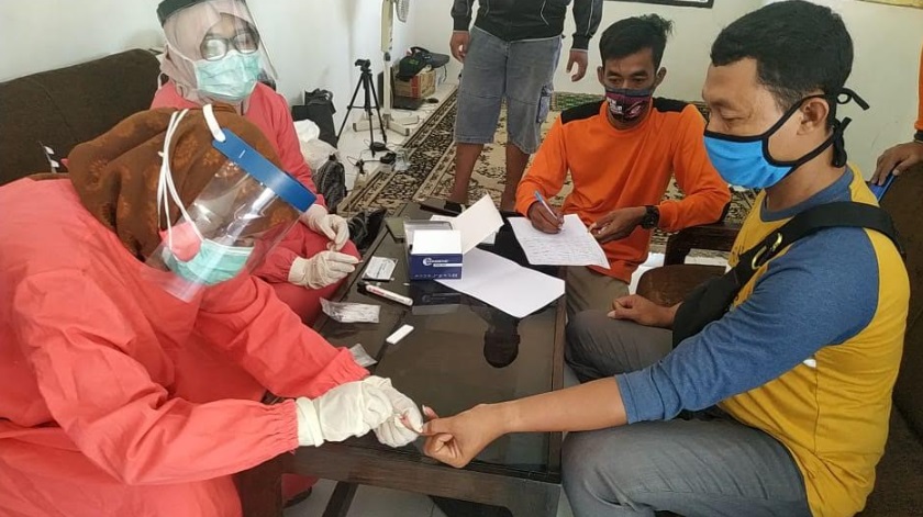 Antisipasi Covid-19, FRPB Gandeng Dinkes Lakukan Rapid Test Anggotanya