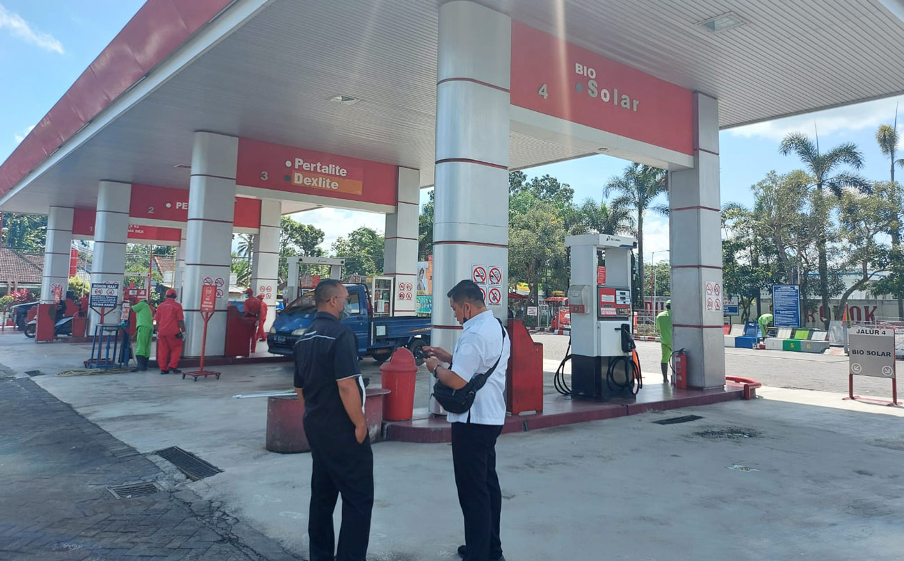 Setiap hari Anggota Polres Blitar melaporkan ketersediaan BBM di wilayah Kabupaten Blitar.