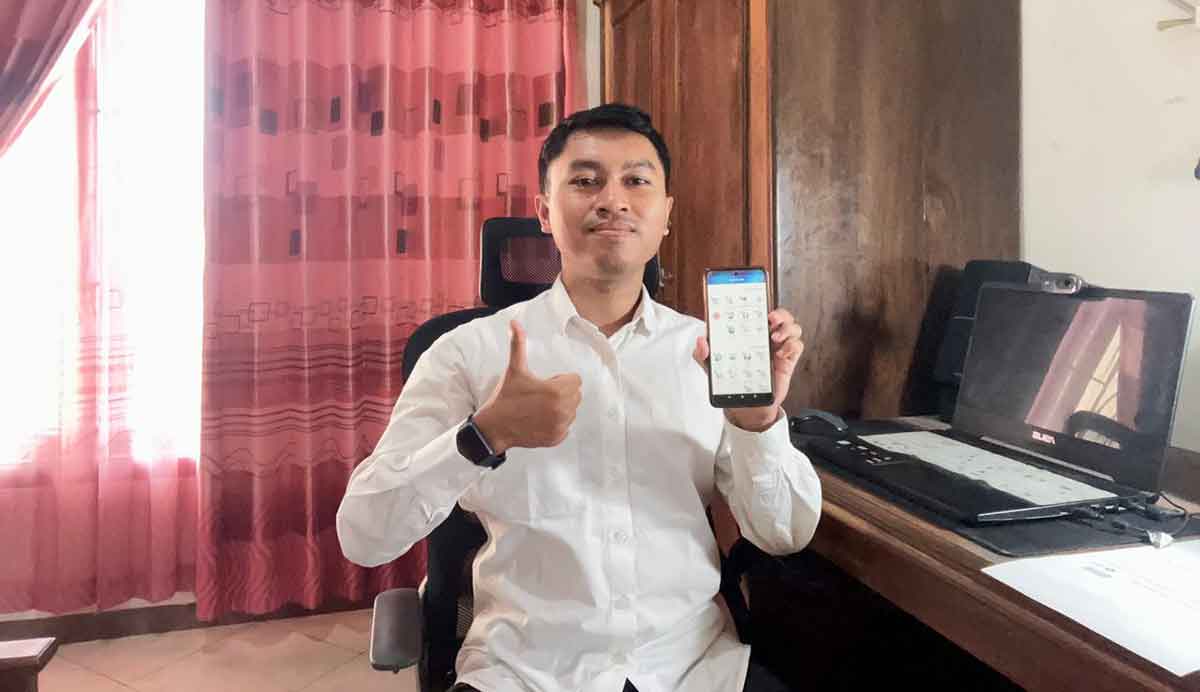 Salah satu peserta JKN dengan segmen PBPU, Maulana Ardhi. Foto: Ist