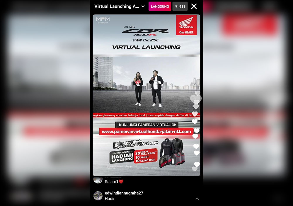 Virtual pengenalan All New CBR150R.