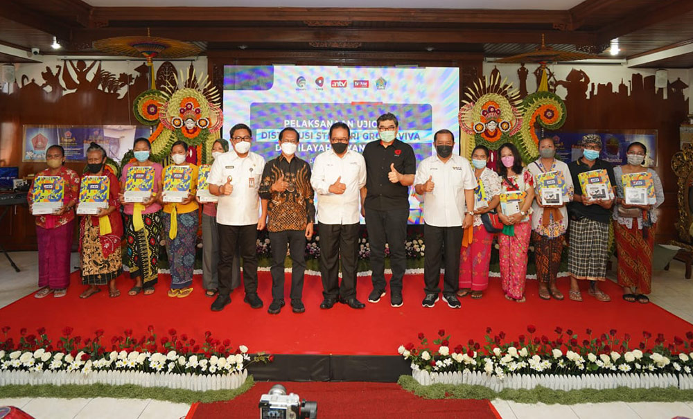 Uji coba Distribusi STB dari Group Viva di Wilayah Layanan Bali, Kota Denpasar Provinsi Bali, Rabu (16/3/22).