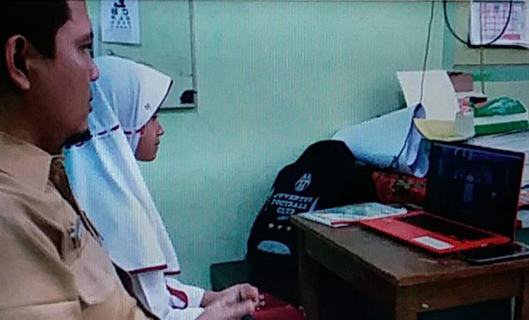 Aruna Nathya Anindar, Siswa Kelas 5 SDN Pangarangan 3 Sumenep. (foto: ist)