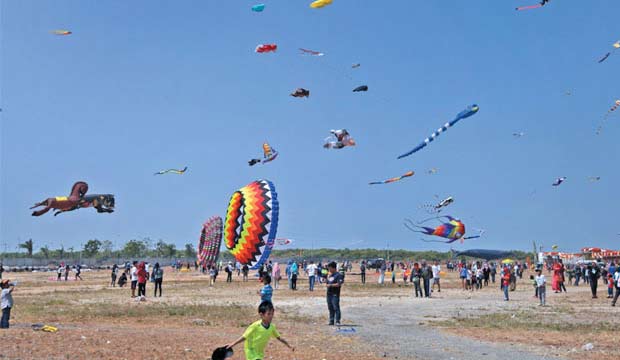 Festival layang-layang di Surabaya tahun lalu.