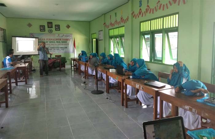 Suasana pelatihan jurnalistik yang digelar Pertamina EP.