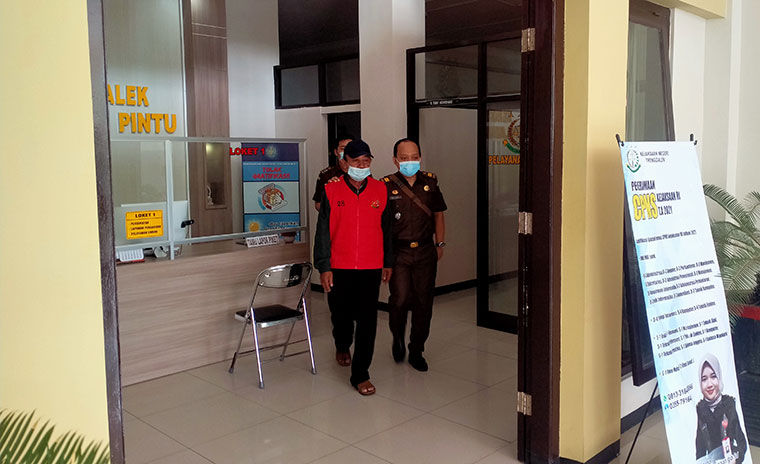 Tersangka Korupsi Dana Hibah 2019 Ditahan Kejaksaan Negeri Trenggalek