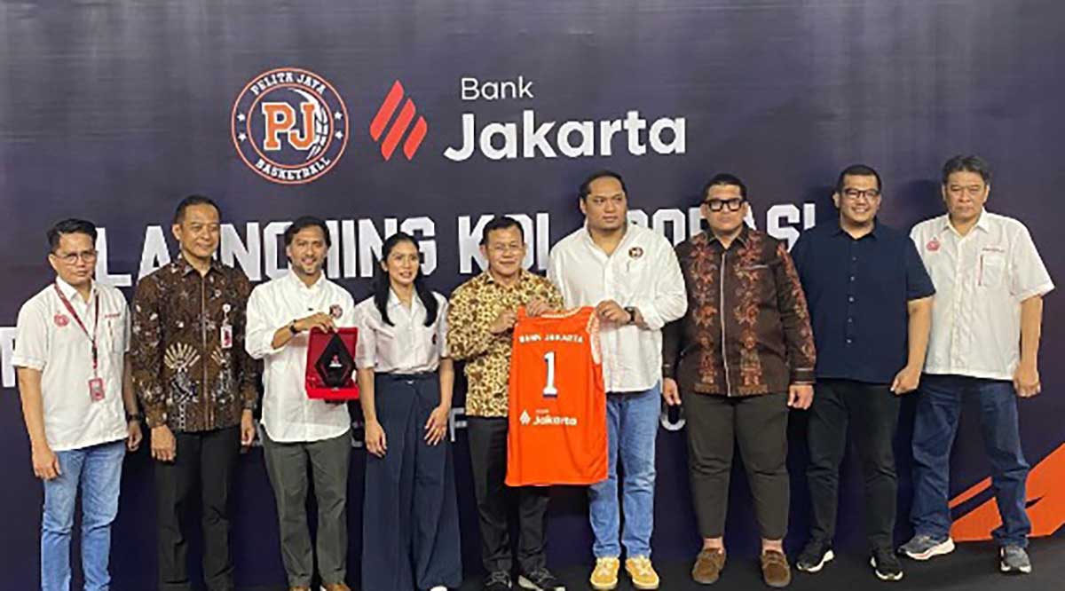 Peluncuran kerja sama antara Bank Jakarta dan Pelita Jaya di Gelanggang Mahasiswa Soemantri Brodjonegoro.