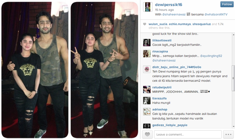 Inilah foto yang membuat fans heboh. @instagram.com/dewiperssik16.  Foto: kapanlagi.com